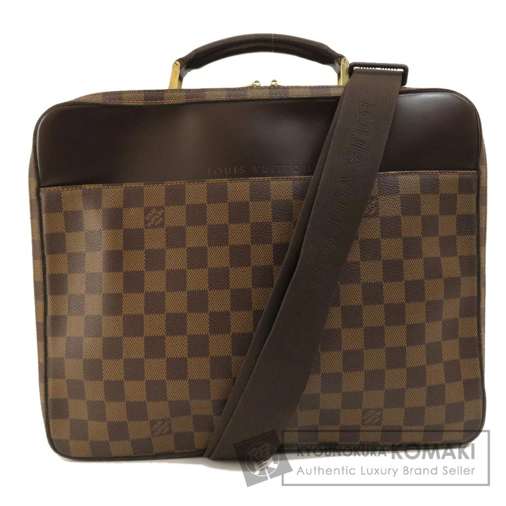 Louis Vuitton Porte Ordinateur Savanna Briefcase Damier Ebene Brown Business